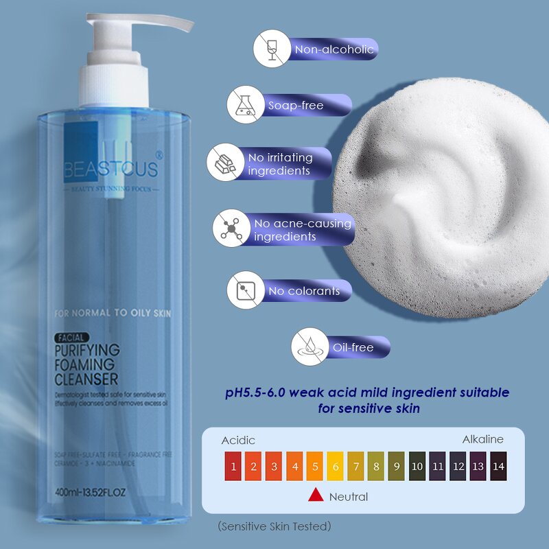 Makeup Remover Manufacturer - Low pH Gentle Amino Acid - Weak Acid Cleanser