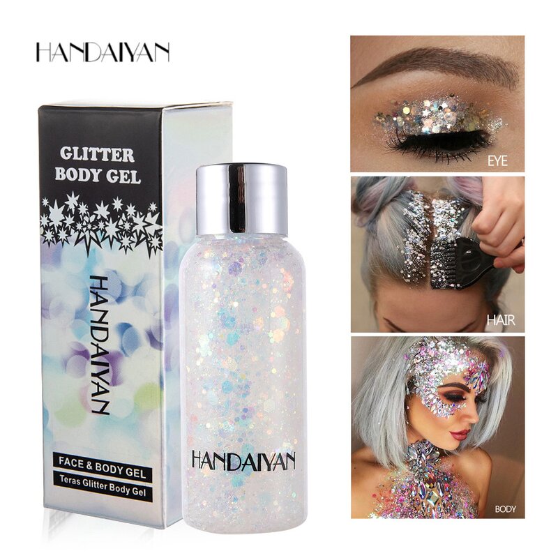 Eyeshadow Body Cream Manufacturer - HANDAIYAN - Glitter Sequins Party Makeup Cosmetics Gel