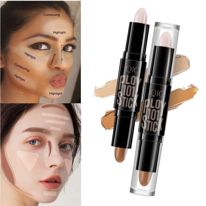 Concealer Stick Manufacturer - Cross-border Makeup QIC - Double Ended Contouring Highlighter