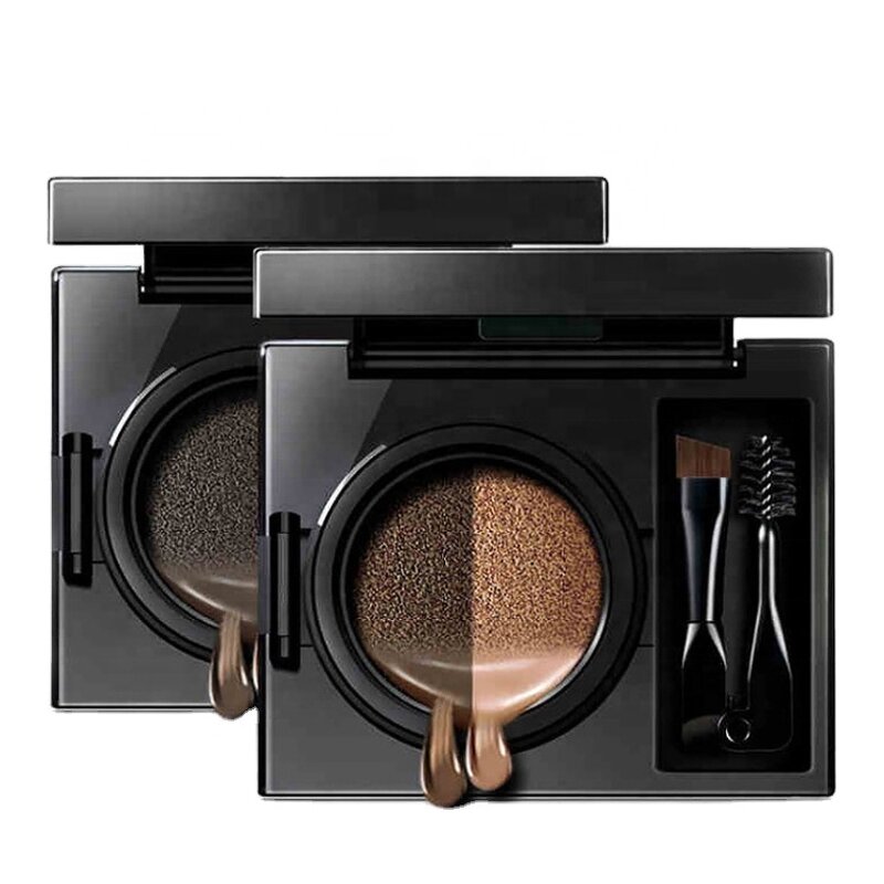 Eyebrow Kit Manufacturer - New Style - Air Cushion Eye Brow Cream with Brush Makeup