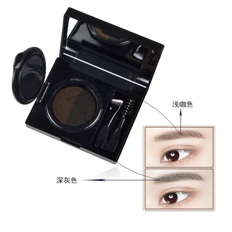 Eyebrow Kit Manufacturer - New Style - Air Cushion Eye Brow Cream with Brush Makeup