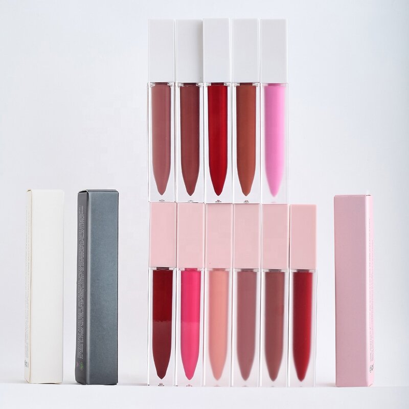 Lipstick Manufacturer - Your Brand - Cruelty Free Vegan Frosted Square Bottle & Great Price