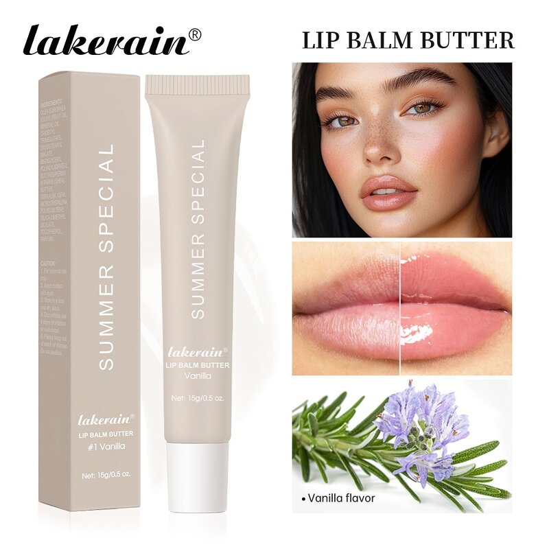 Lip Gloss Manufacturer - Lakerain - Summer Butter Balm 15G Moisturizing Pink Sugar Lipstick