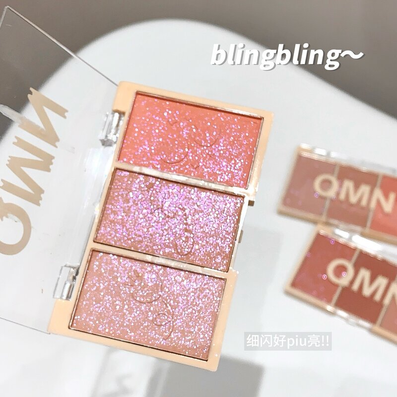 Blush Palette Manufacturer - QMN Private Label - 3 Color Matte Pearl Bronzer Face Powder