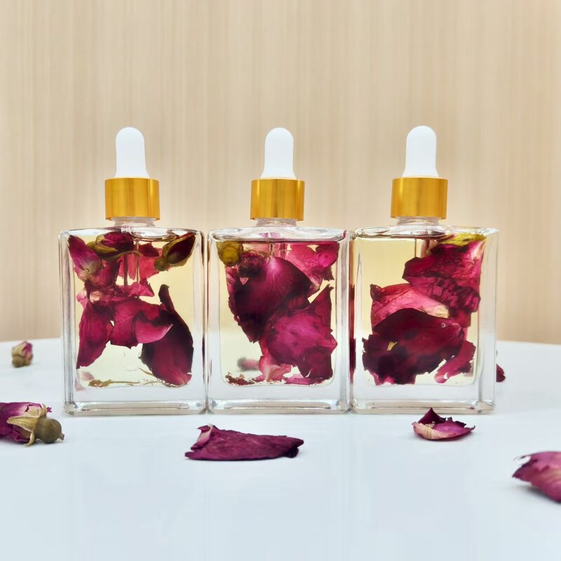 Flower Essential Oil Manufacturer - Customized Private Label Pure Natural Rose Petal Multi-use