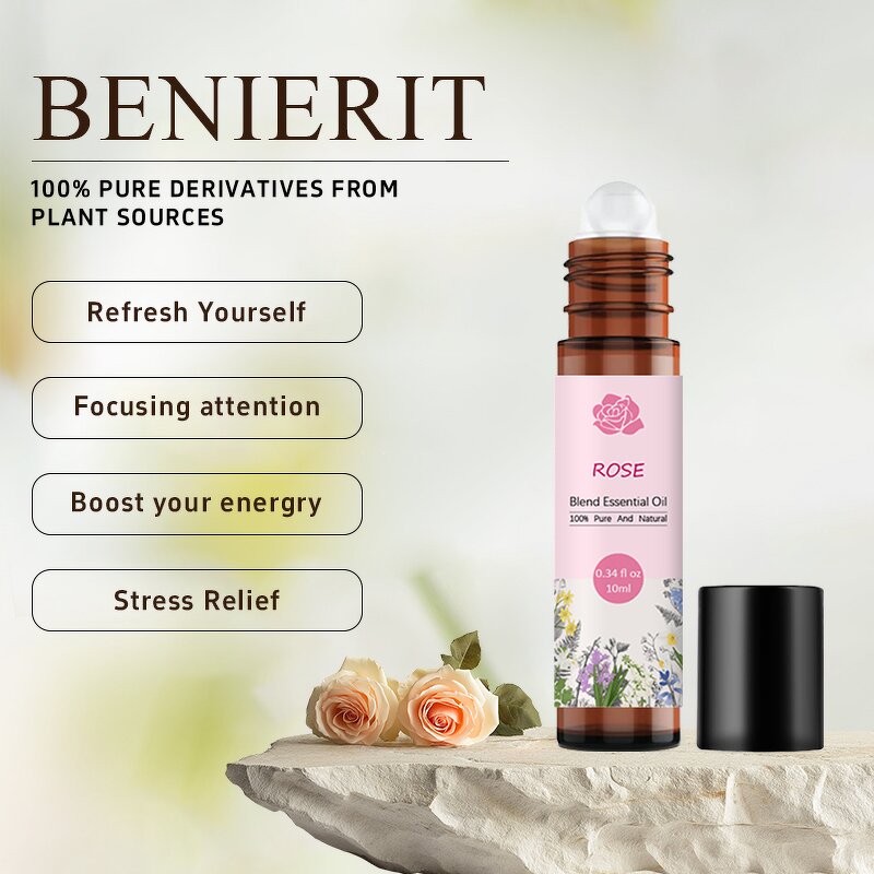 Essential Oil Manufacturer - Private Label 10ml Glass Pure Organic Roll-On Blend for Personal Care