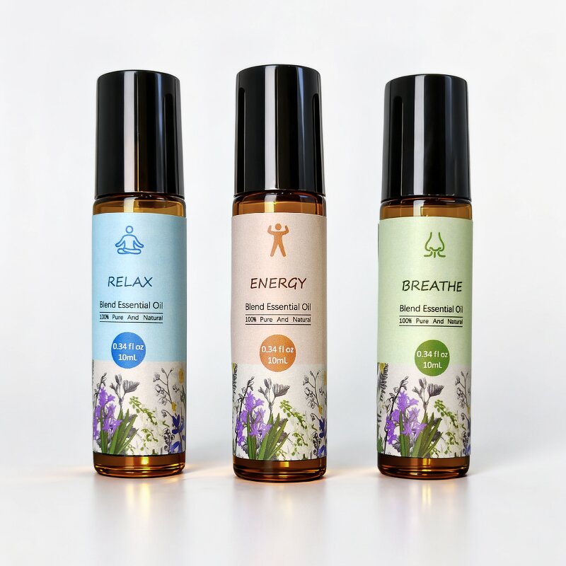 Essential Oils Manufacturer - Hot Sale 10ml Lavender Roll-on Bottle Sweet Odor for Head Relief Sleep