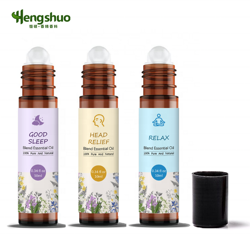 Essential Oil Blend Manufacturer - Custom Label 100% Pure Natural Organic Ball Roller Pressure Happy