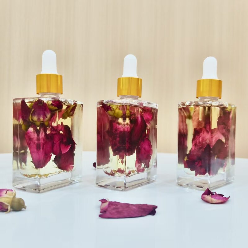 Flower Essential Oil Manufacturer - Customized Private Label Pure Natural Rose Petal Multi-use