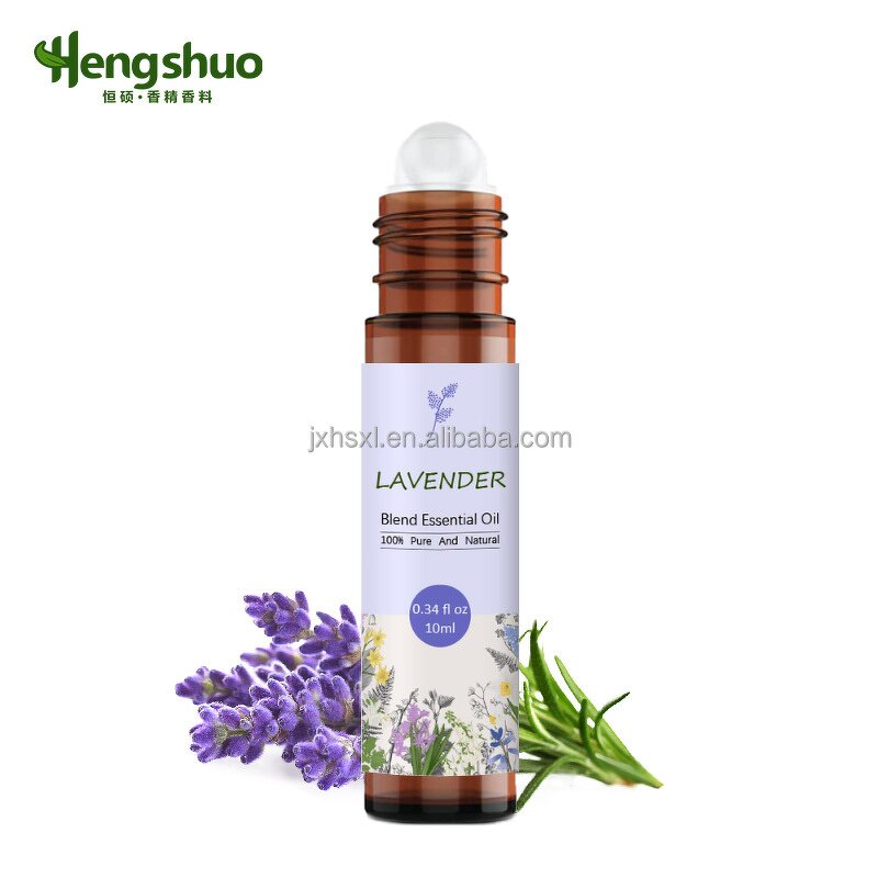 Essential Oils Manufacturer - Hot Sale 10ml Lavender Roll-on Bottle Sweet Odor for Head Relief Sleep
