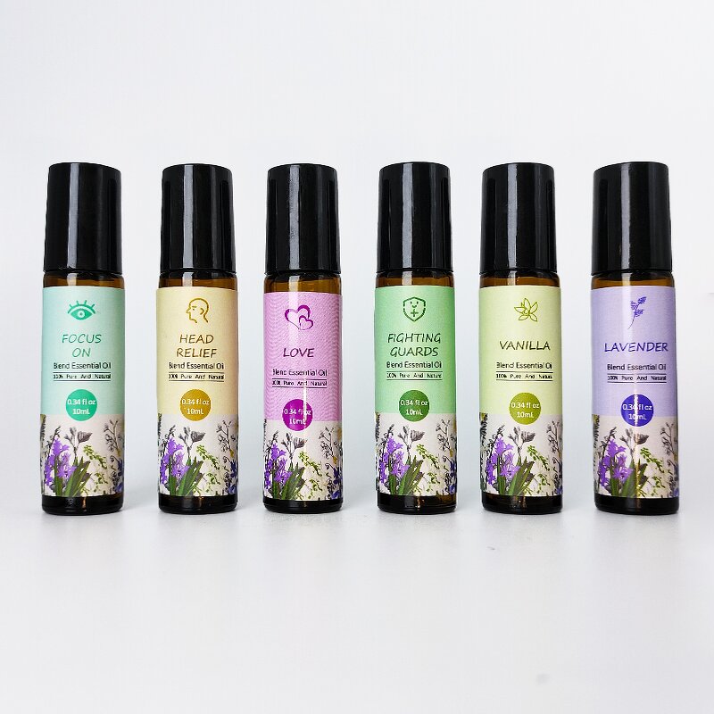 Essential Oils Manufacturer - High Quality 10ml Lavender Roll-on Bottle Sweet Odor for Head Relief Sleep