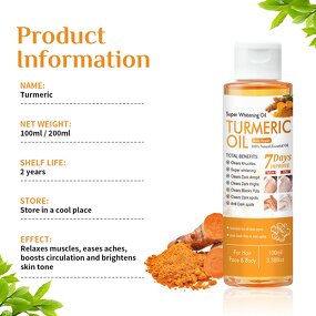 Massage Oil Manufacturer - New Natural Vegan Anti-acne Whitening with Turmeric Butter
