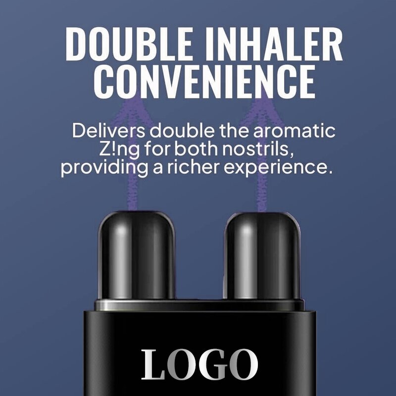 Dual Inhaler Stick Manufacturer - Factory Price 100% Natural & Organic Ingredients Aromatherapy 360 Degree
