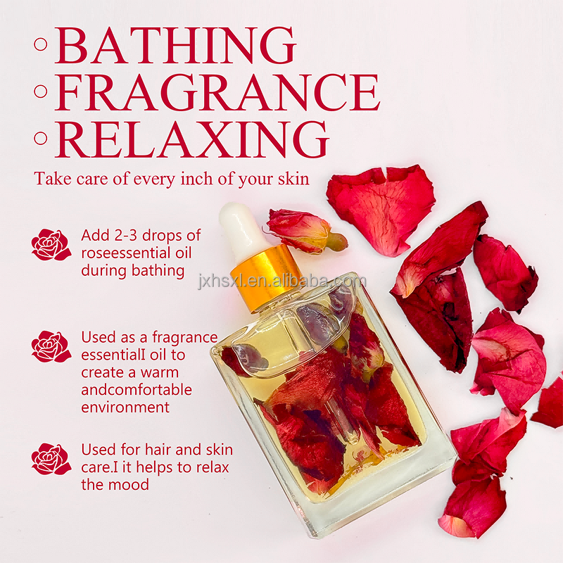 Skin Oils Manufacturer - Factory Supply Custom Natural Organic Skincare Face Body Massage Rose