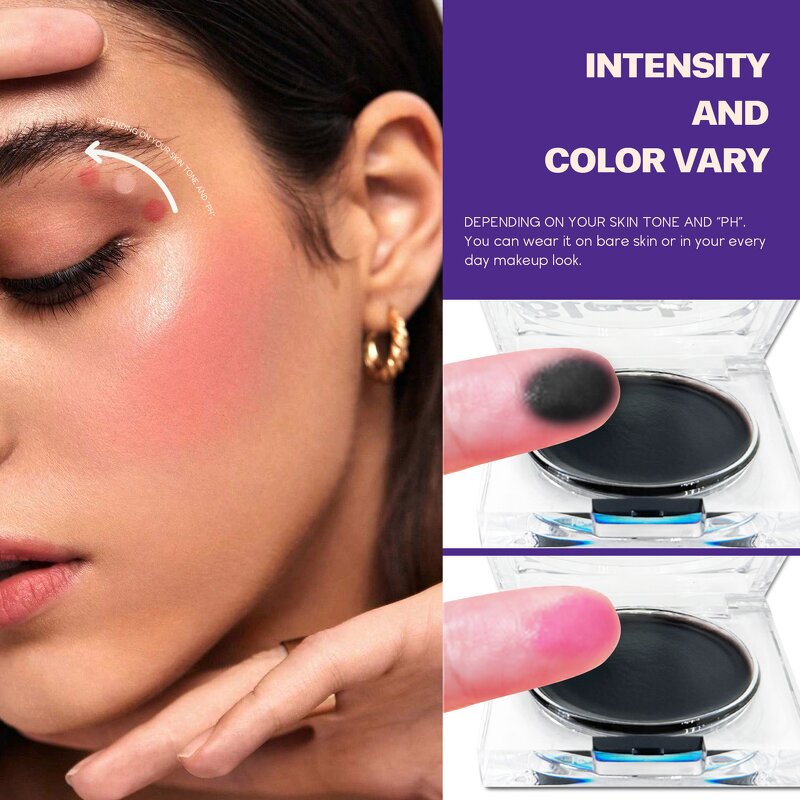 Blusher Manufacturer - Private Label Herbal Cream Temperature Black Color Changing Fair Face