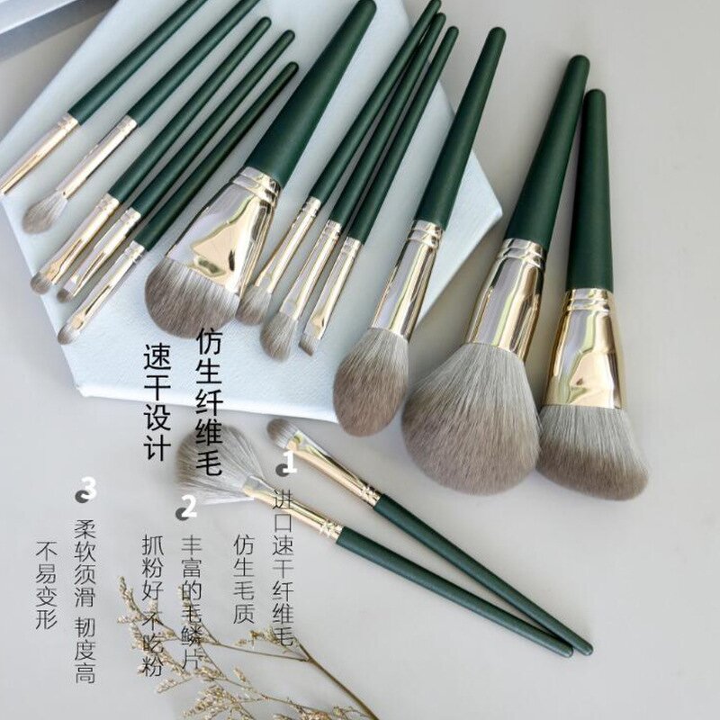 Makeup Brush Set Manufacturer - Professional Eye & Face Synthetic Hair 14-Piece Custom Logo