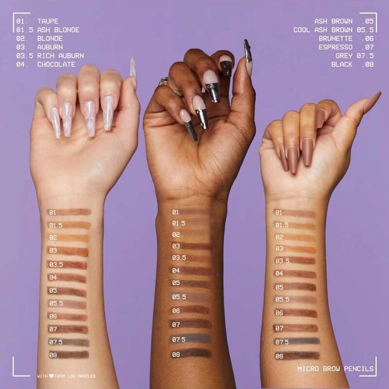 Eyebrow Pencil Manufacturer - Long Lasting Vegan Thin Slim Microblading Powder Custom