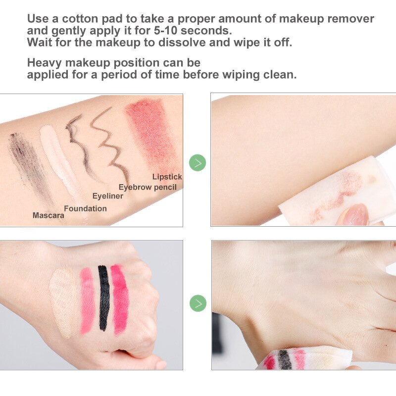 Facial Cleanser Manufacturer - 3 in 1 Deep Cleansing Makeup Remover Water Gentle Eye Care