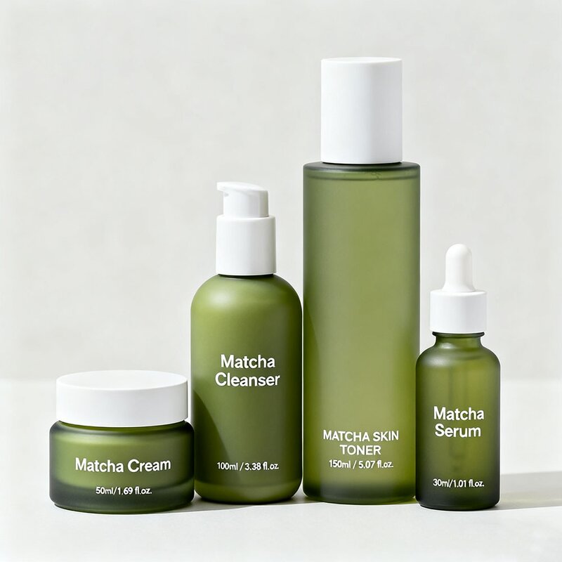 Skincare Set Manufacturer - Private Label Matcha Natural Green Tea for Deep Cleansing