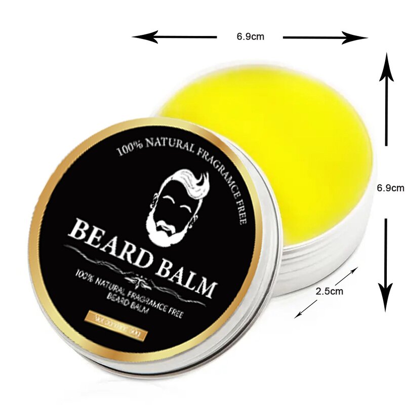Beard Cream Manufacturer - Men's Leave-in Natural Conditioner Styling Balm Mustache Care