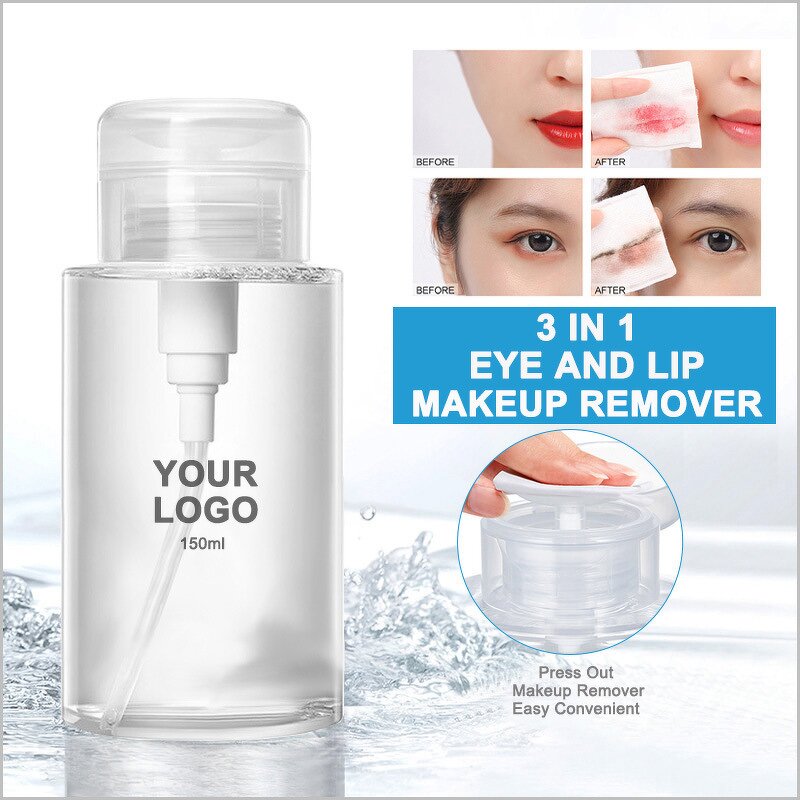 Facial Cleanser Manufacturer - 3 in 1 Deep Cleansing Makeup Remover Water Gentle Eye Care