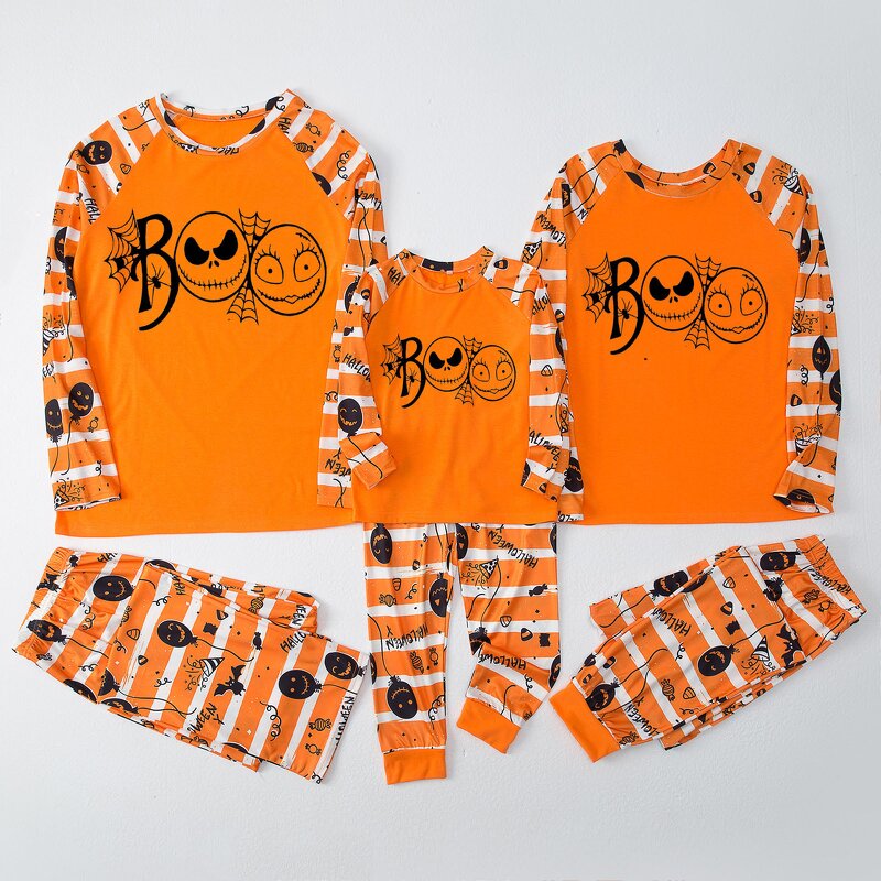 Pyjamas Manufacturer - Halloween Casual Christmas Family Satin Child Costume Matching Sets