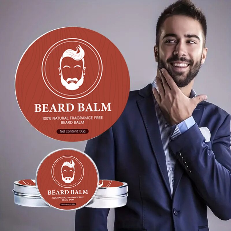 Beard Cream Manufacturer - Men's Leave-in Natural Conditioner Styling Balm Mustache Care