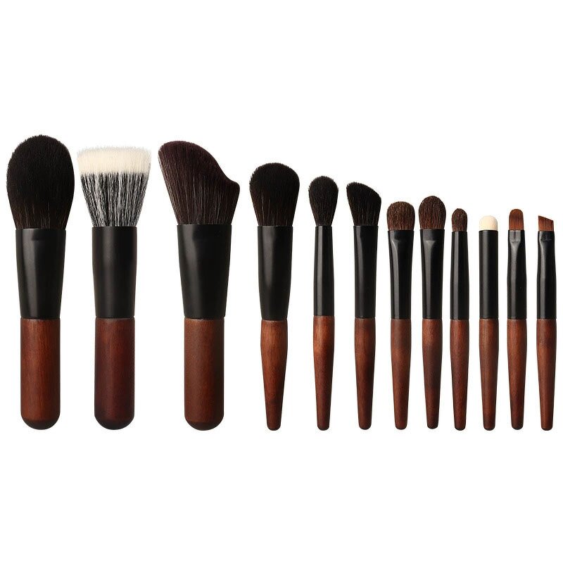 Makeup Brushes Set Manufacturer - 12Pcs Premium Synthetic Foundation Powder Concealer with Travel Bag
