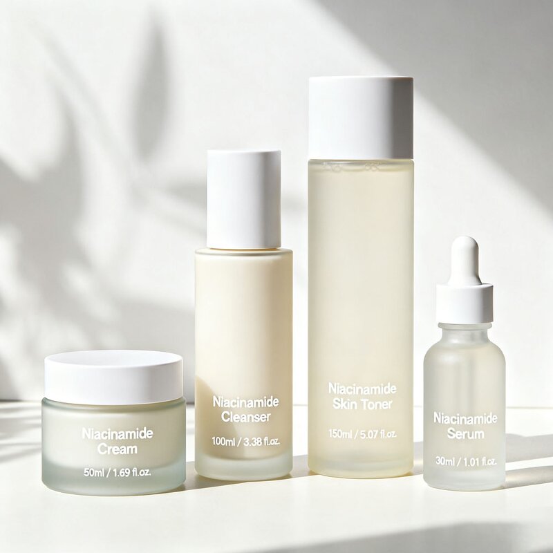 Skincare Set Manufacturer - Private Label Niacinamide Brightening Hydrating Anti-Aging Face Kit