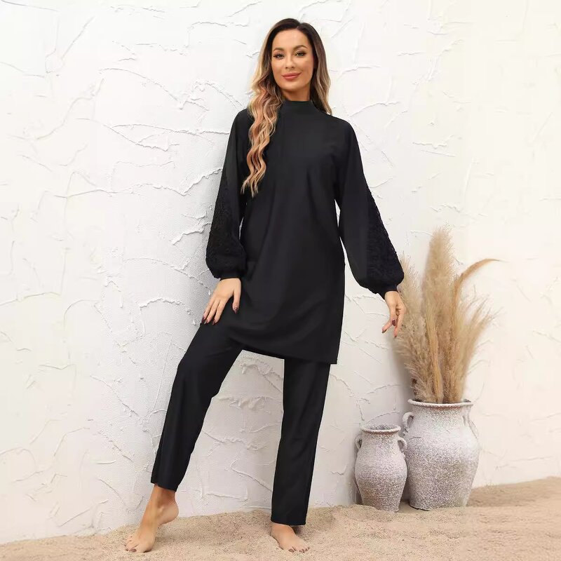 Swimsuits Manufacturer - Swimming Clothes Muslim Women's Islamic Sportswear Long Sleeve Low MOQ