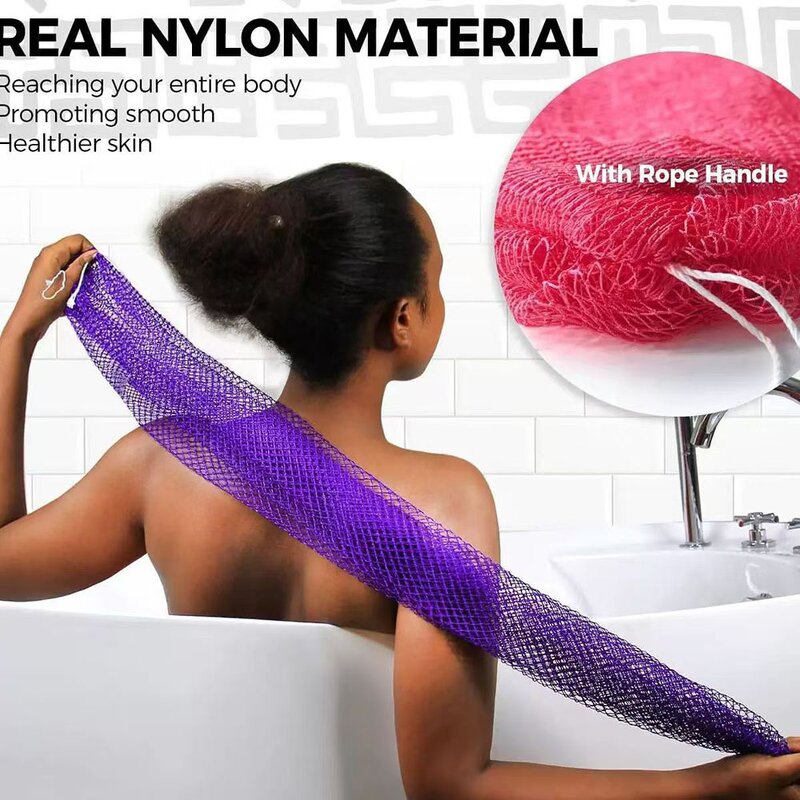 Exfoliating Net Sponge Manufacturer - African Natural Bath Scrubber Daily Shower Back Scrubber