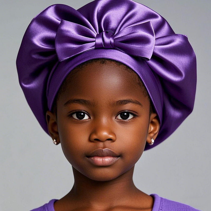 Sleeping Bonnet Manufacturer - Colorful Satin for Kids Cute Hair Accessories for Baby Girls