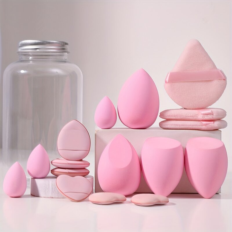 Powder Puff Set Manufacturer - 16pcs Best Makeup Triangle Sponge Set