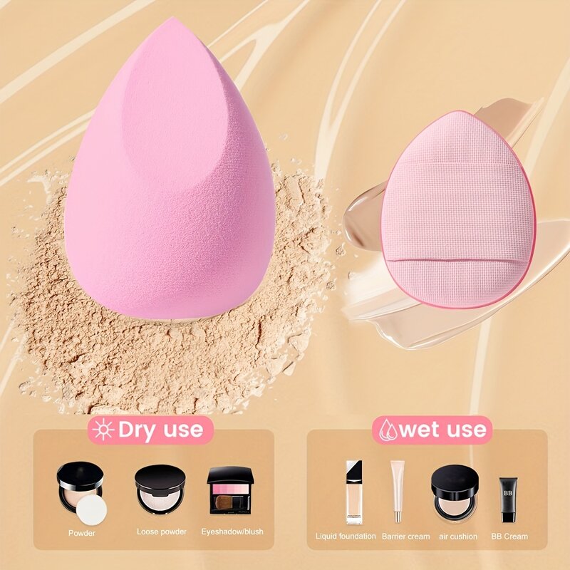 Powder Puff Set Manufacturer - 16pcs Best Makeup Triangle Sponge Set