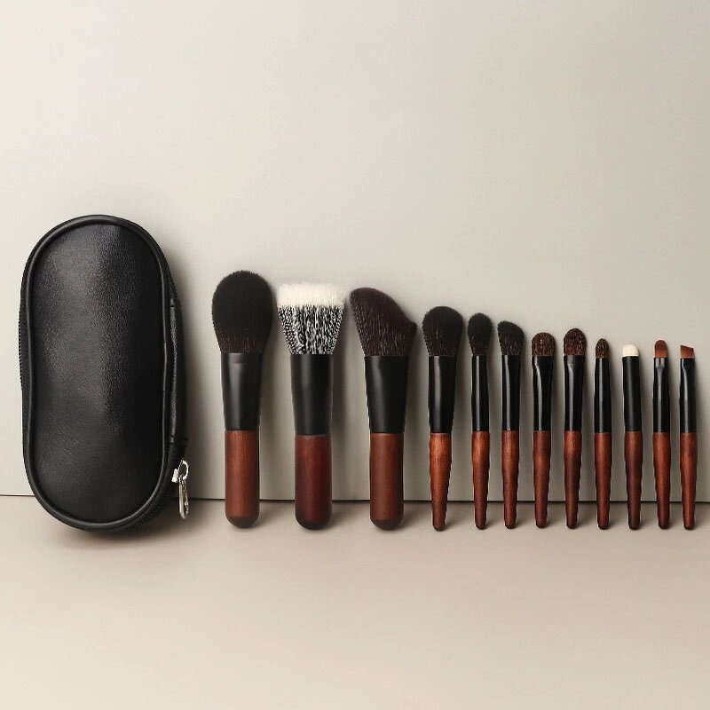 Makeup Brushes Set Manufacturer - 12Pcs Premium Synthetic Foundation Powder Concealer with Travel Bag