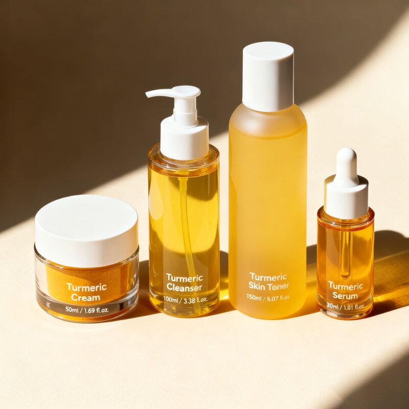 Skincare Set Manufacturer - Private Label Turmeric Vitamin C Anti-Acne Whitening Firming