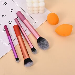 Makeup Brushes Set Manufacturer - High Quality Synthetic Pink Private Label with case