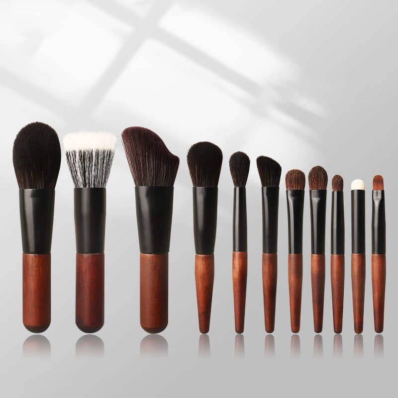 Makeup Brushes Set Manufacturer - 12Pcs Premium Synthetic Foundation Powder Concealer with Travel Bag