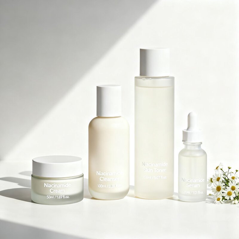 Skincare Set Manufacturer - Private Label Niacinamide Brightening Hydrating Anti-Aging Face Kit