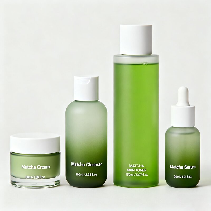 Skincare Set Manufacturer - Private Label Matcha Natural Green Tea for Deep Cleansing