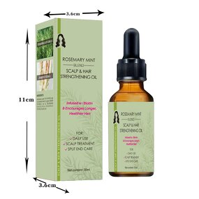 Hair Oil Manufacturer - Organic Rosemary and Castor Mint Scalp Strengthening Peppermint for Growth