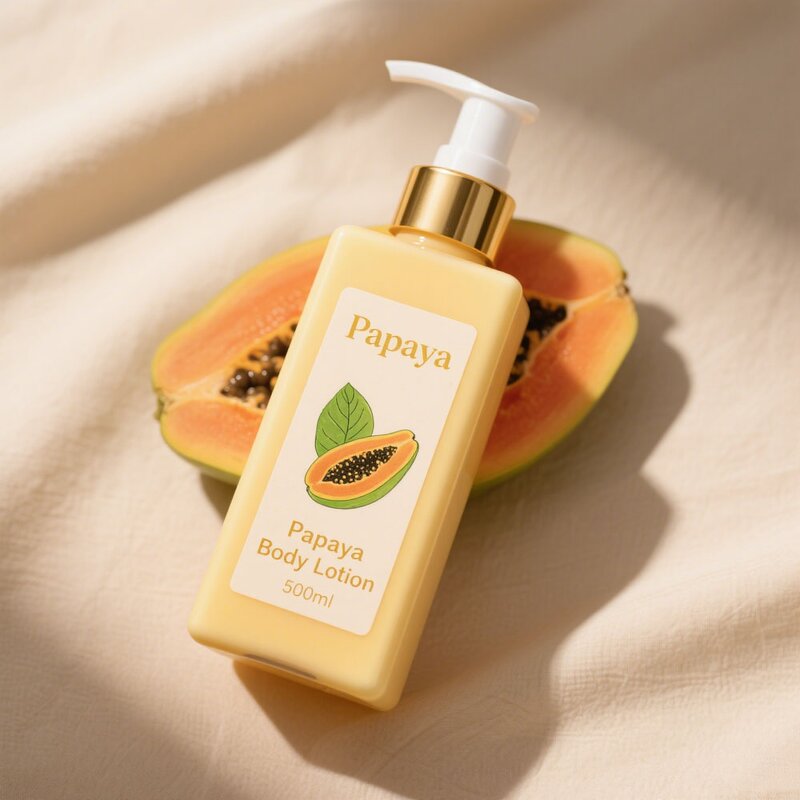 Body Lotion Manufacturer - Deep Moisturizing Organic Vegan Papaya with Vitamin C Niacinamide
