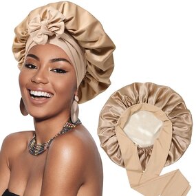 Hair Bonnet Manufacturer - Custom Silk Nightcap With Wide Elastic Band Personalized