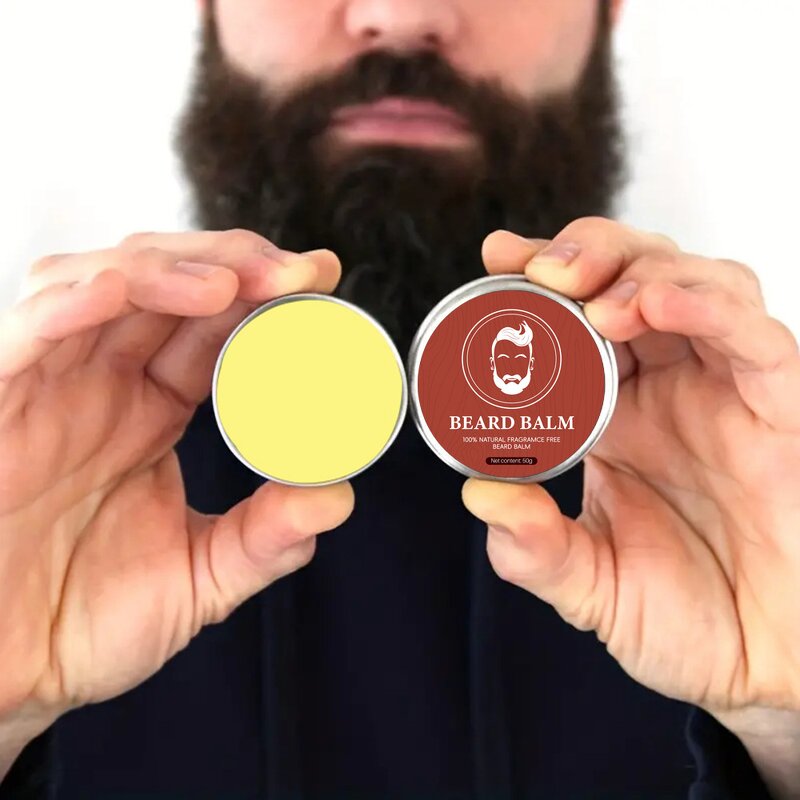 Beard Cream Manufacturer - Men's Leave-in Natural Conditioner Styling Balm Mustache Care