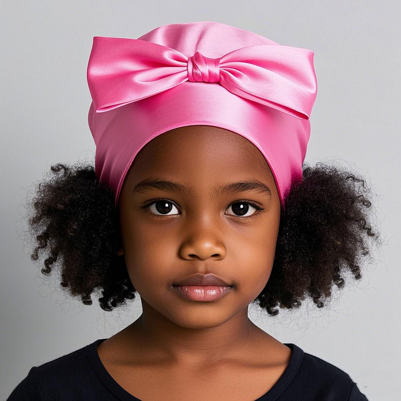 Hair Bonnet Manufacturer - Satin For Kids Soft Silk Baby Shower Cap Sleeping Hat