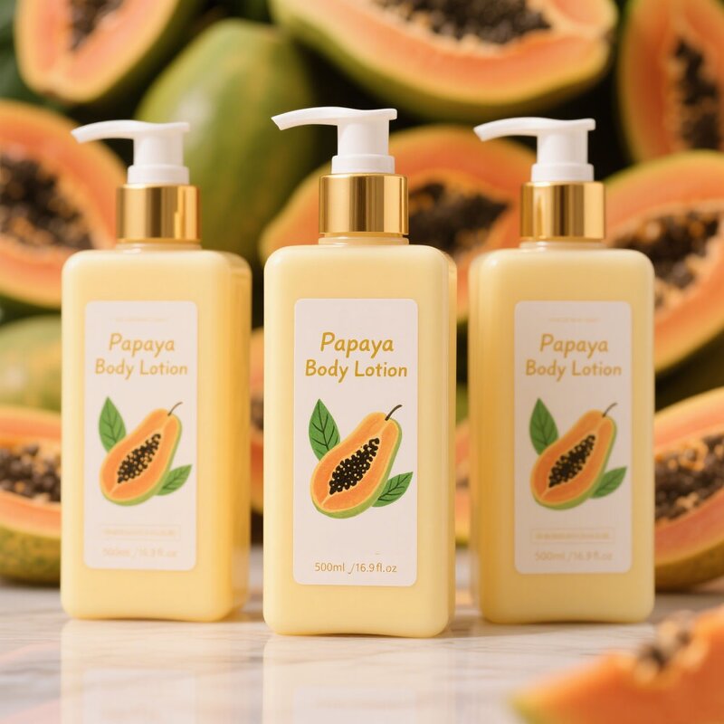 Body Lotion Manufacturer - Papaya Whitening for African Women Glowing Hydrating with Natural Extracts