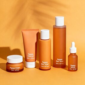 Skincare Set Manufacturer - Private Label Papaya Natural Brightening Exfoliating Face Kit