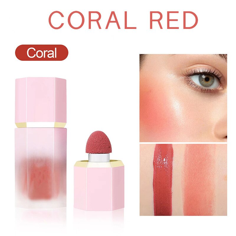 Blusher Manufacturer - SPF Vegan Cream Liquid Blush Maquillaje Makeup Custom Logo