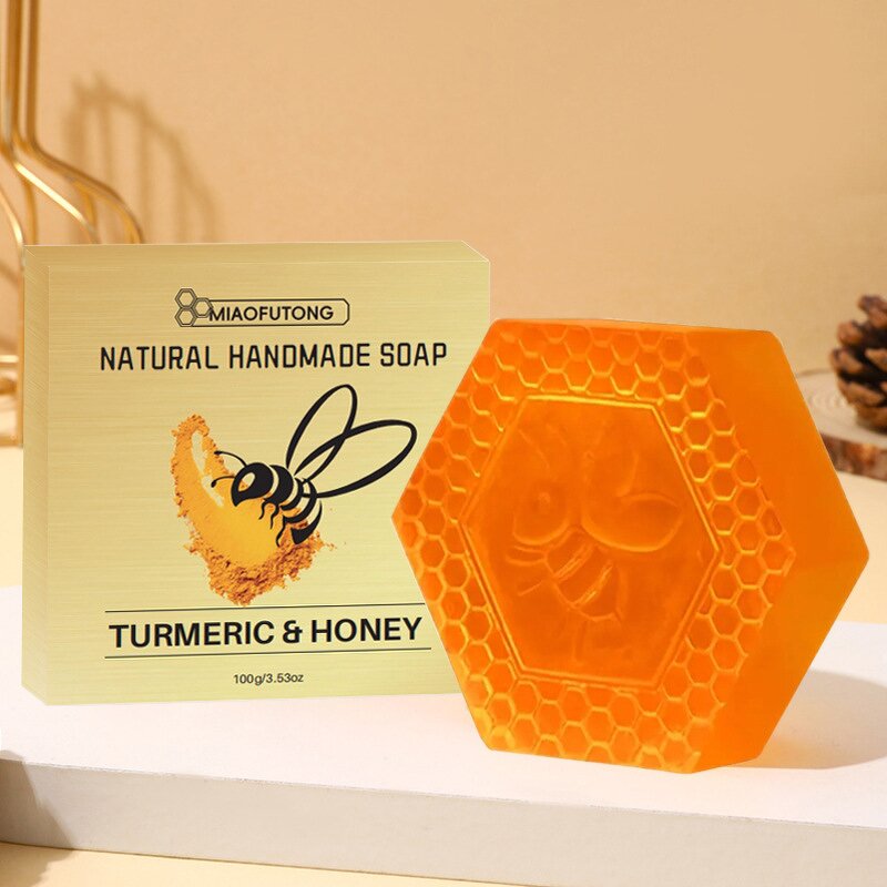 Soap Manufacturer - Honeycomb Turmeric and Tumeric Glycerin Honey Bee Comb Hand Face Bar