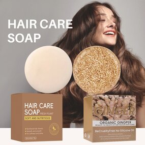 Soap Manufacturer - Best Coconut Turmeric and Ginger Foaming Hand Bar for Hair Growth